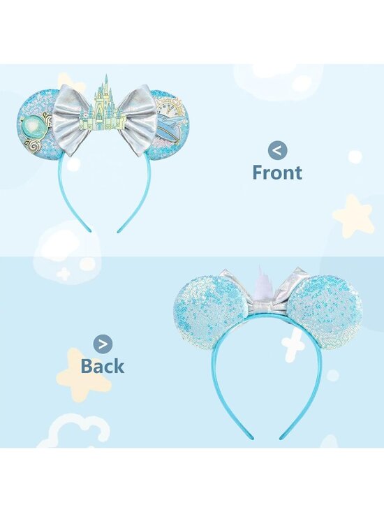Kids Girls Blue Mickey Mouse Costume Hair Headband for Cosplay main image 6